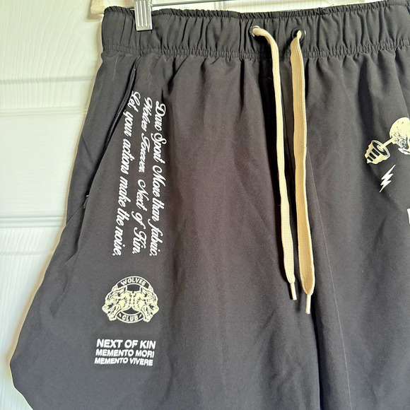 Men's Black Graphic Shorts - Picture 5 of 15